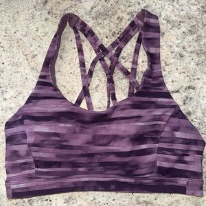 lululemon athletica Purple Patterned Sports Bra